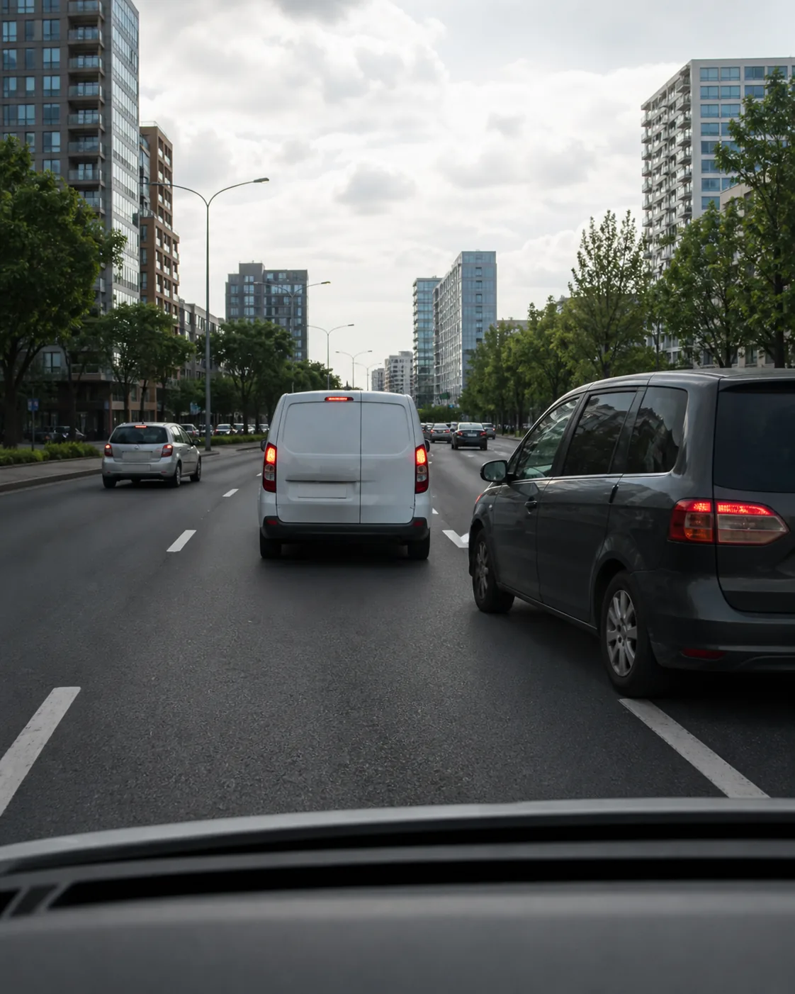 AI road event detection from a fleet vehicle dashcam on a busy city road