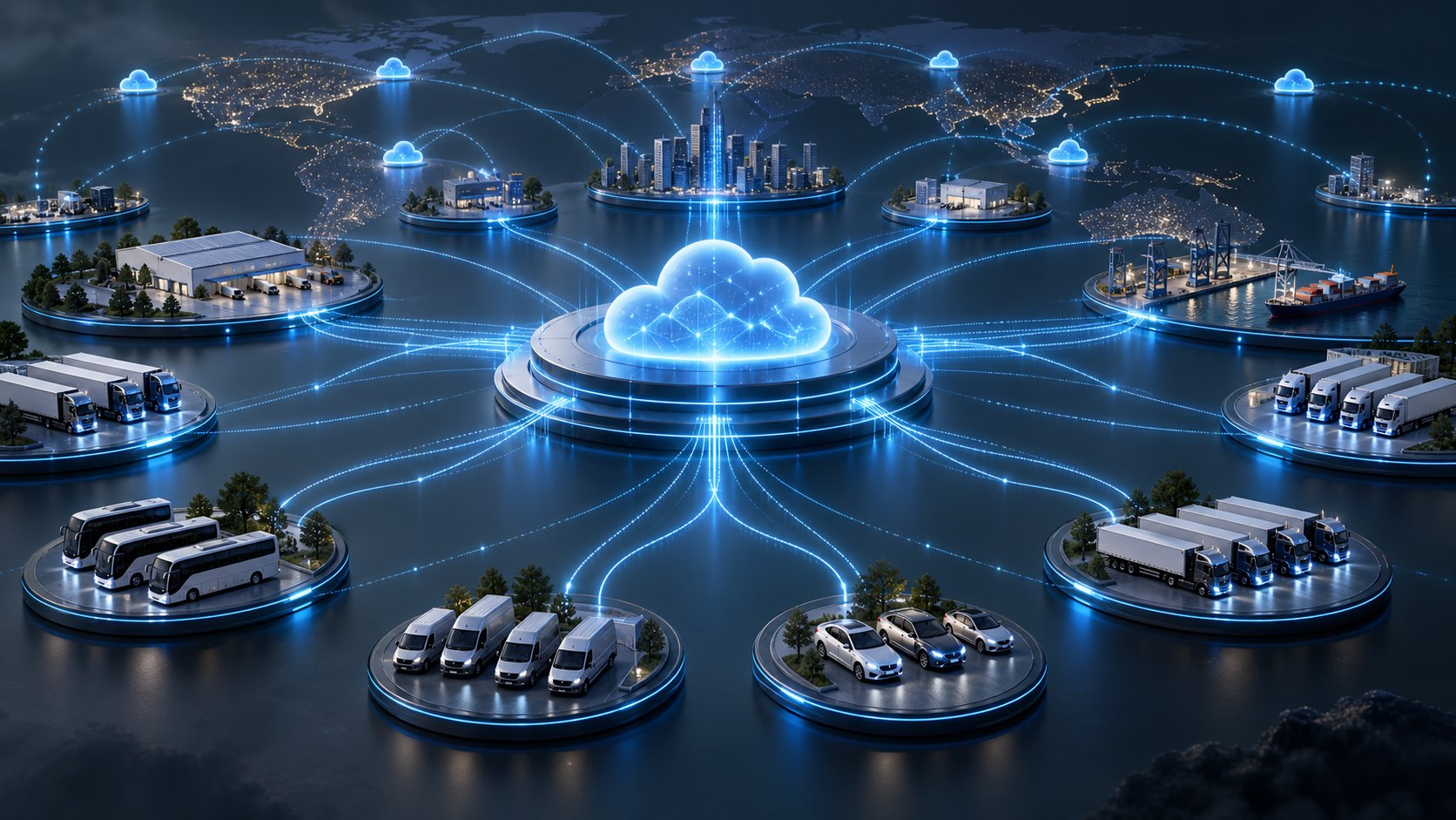 Scalable cloud architecture supporting expanding fleets, services and operating regions