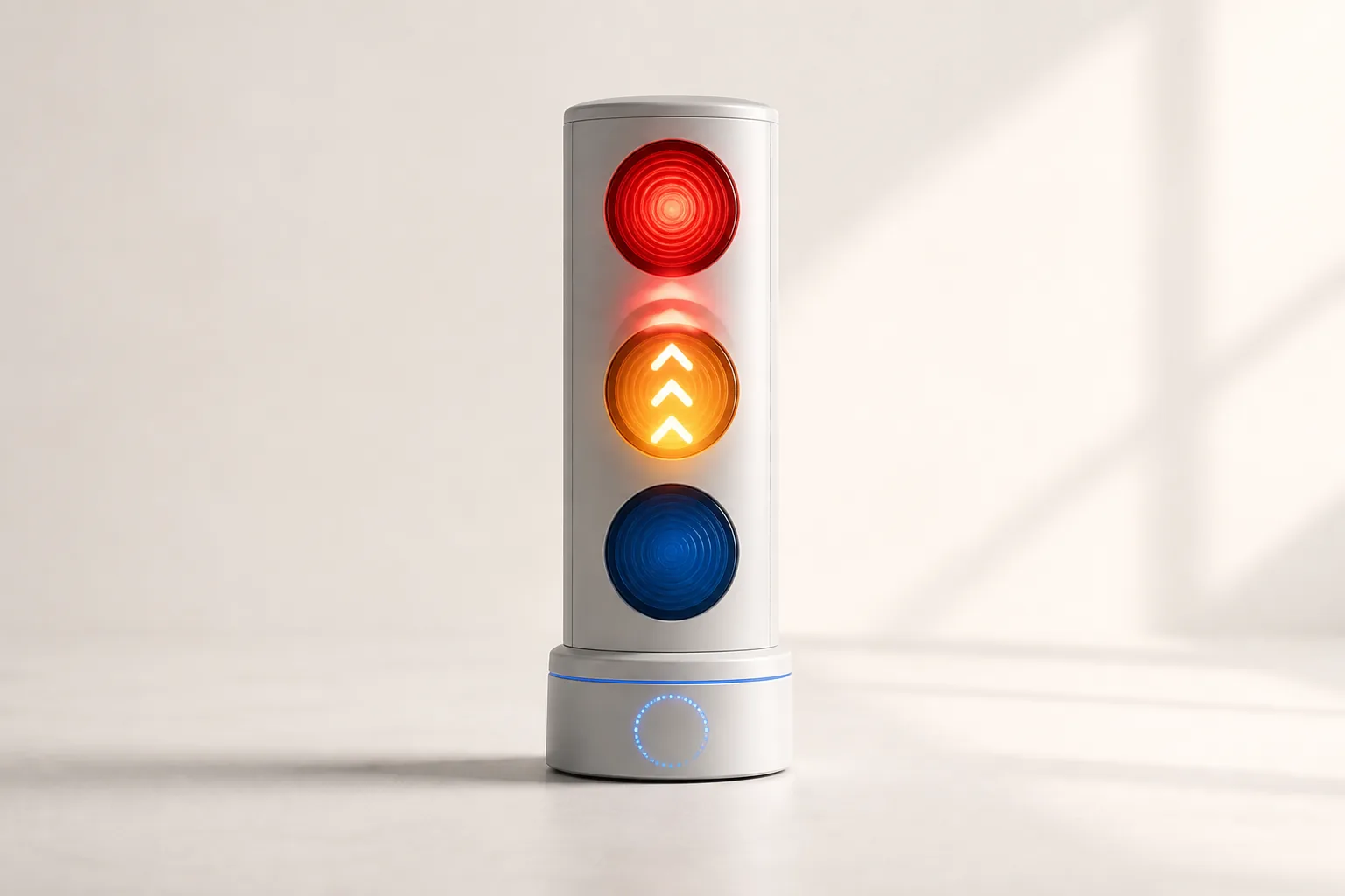 Emergency alert automatically escalating from amber to red priority