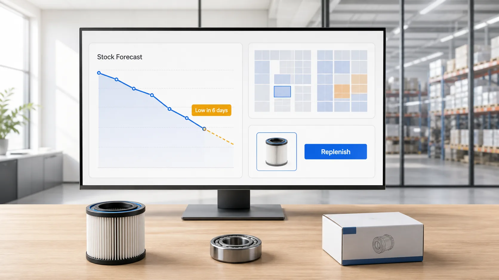 Inventory intelligence presenting stock movement and audit information