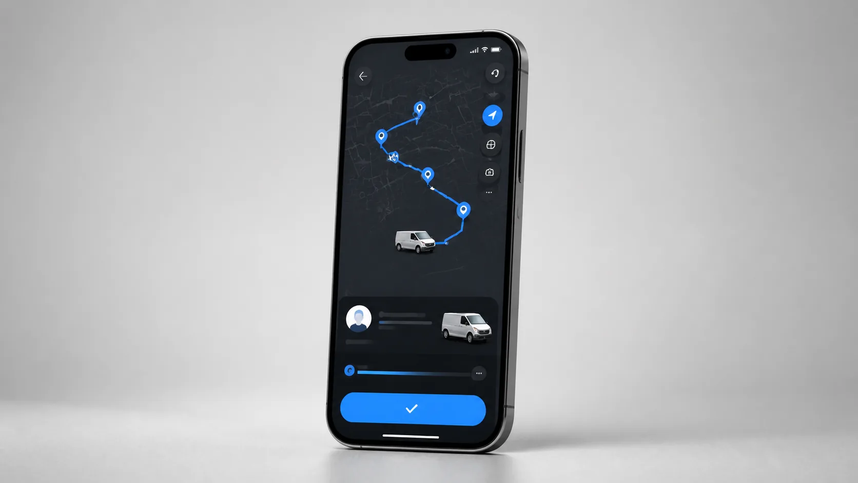 Mobile dispatch application assigning delivery routes and vehicles